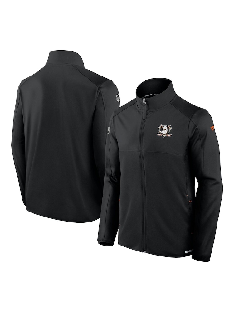 Fanatics NHL Anaheim Ducks Authentic Pro Rink Full-Zip Fleece Black Jacket - Image 1 of 3