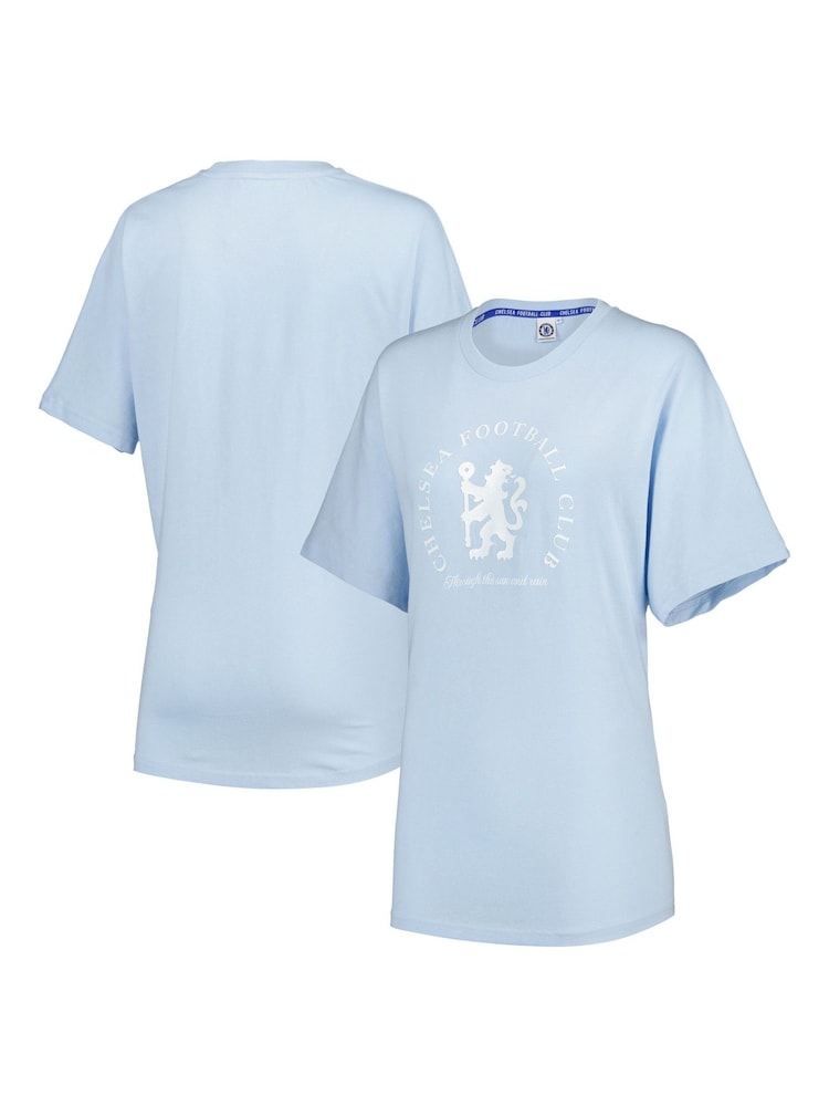 Fanatics Grey Chelsea Lion Circle 100% Cotton T-Shirt - Image 1 of 2