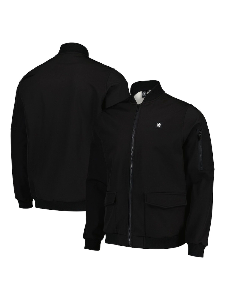 Fanatics Oversized Chelsea Bomber Black Jacket - Image 2 of 3 Fanatics Oversized Chelsea Bomber Black Jacket - Image 2 of 3
