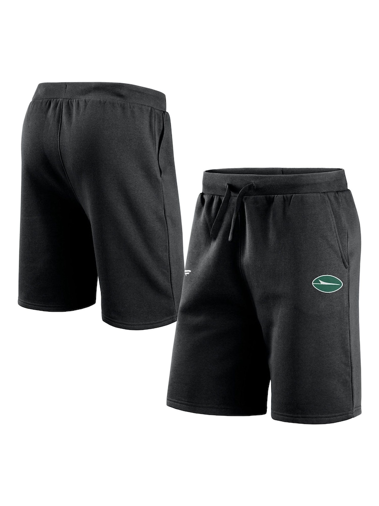 Fanatics NFL New York Jets Primary Logo Graphic Fleece Black Shorts - Image 1 of 3