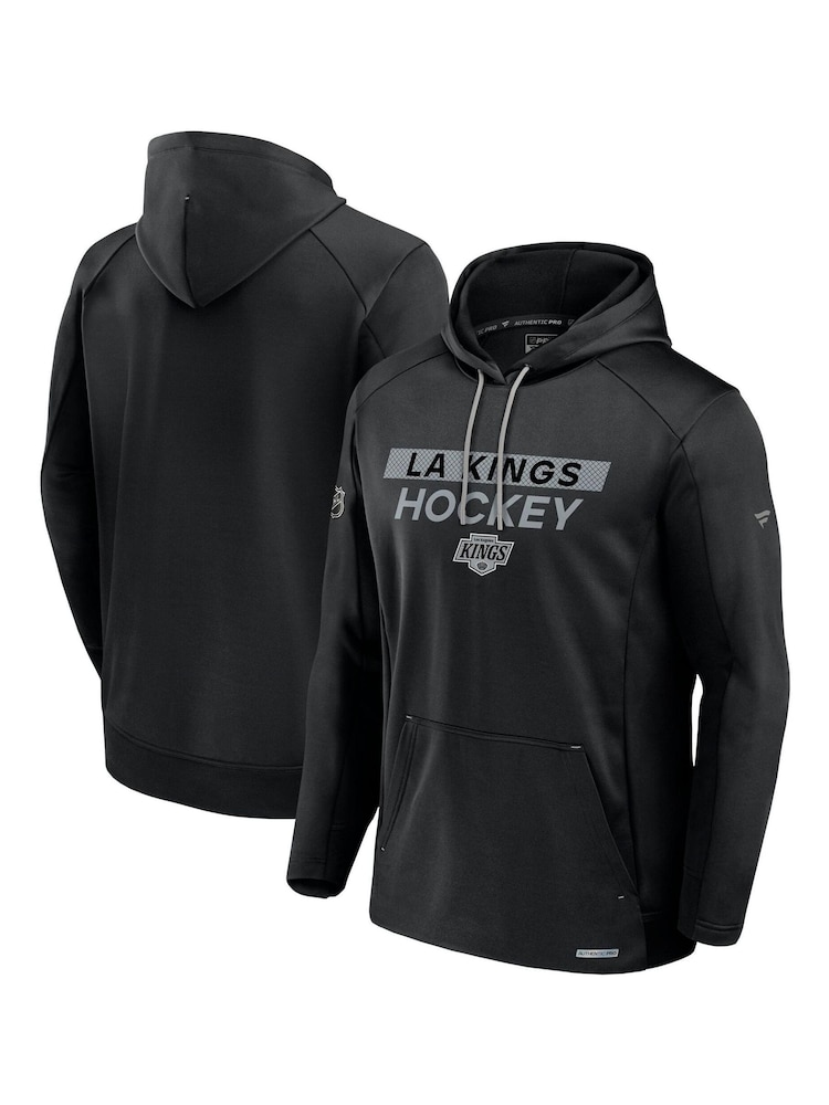 Fanatics NHL Los Angeles Kings Authentic Pro Rink Poly Fleece Pullover Black Hoodie - Image 1 of 3