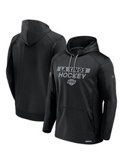 Fanatics NHL Los Angeles Kings Authentic Pro Rink Poly Fleece Pullover Black Hoodie - Image 2 of 3