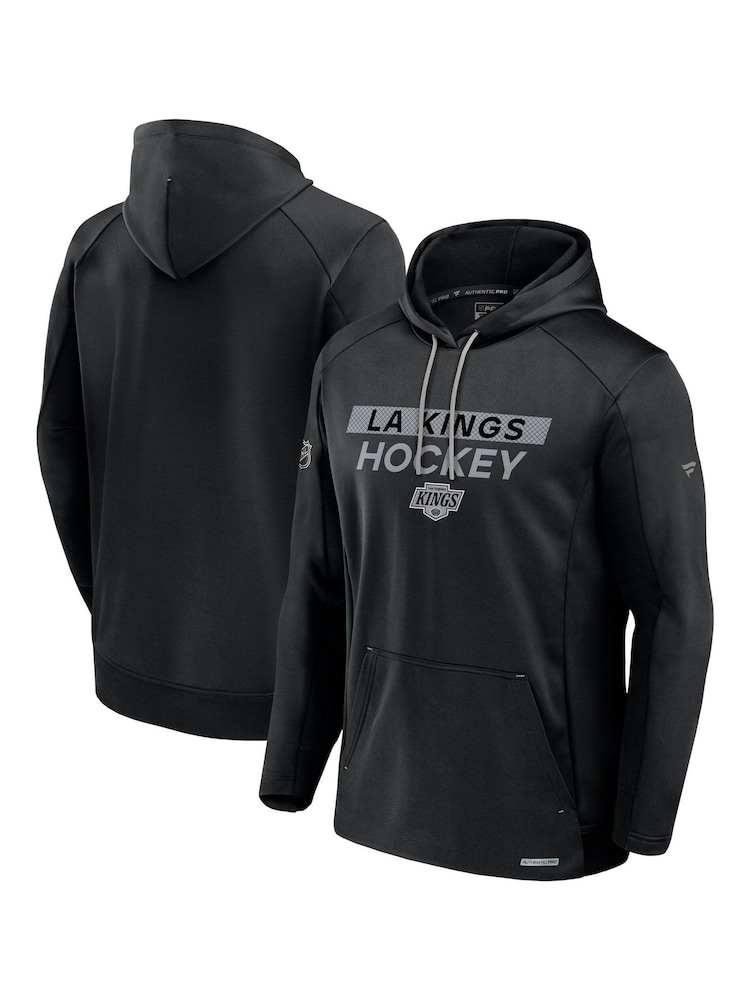 Fanatics NHL Los Angeles Kings Authentic Pro Rink Poly Fleece Pullover Black Hoodie - Image 2 of 3