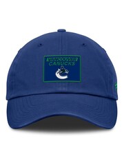 Fanatics Blue NHL Vancouver Canucks Authentic Pro Rink Prime Unstructured Adjustable 100% Cotton Cap - Image 3 of 3