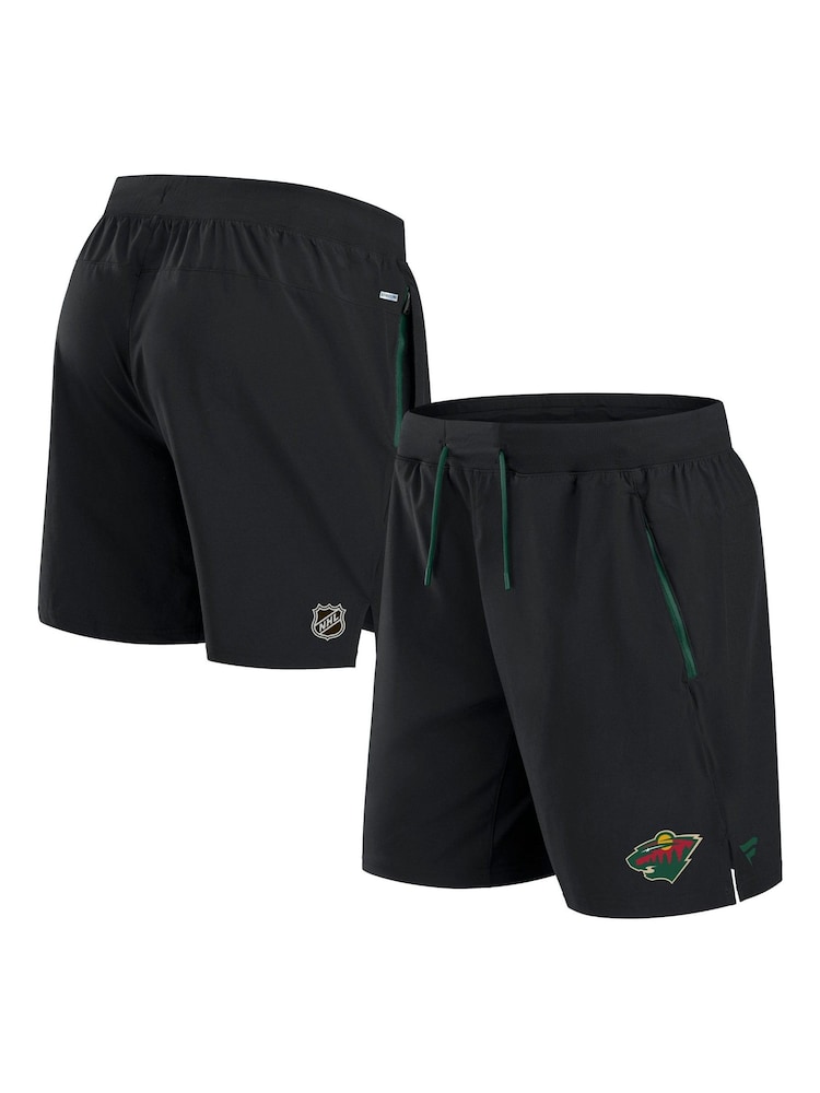 Fanatics NHL Minnesota Wild Authentic Pro Rink Performance Black Shorts - Image 1 of 3