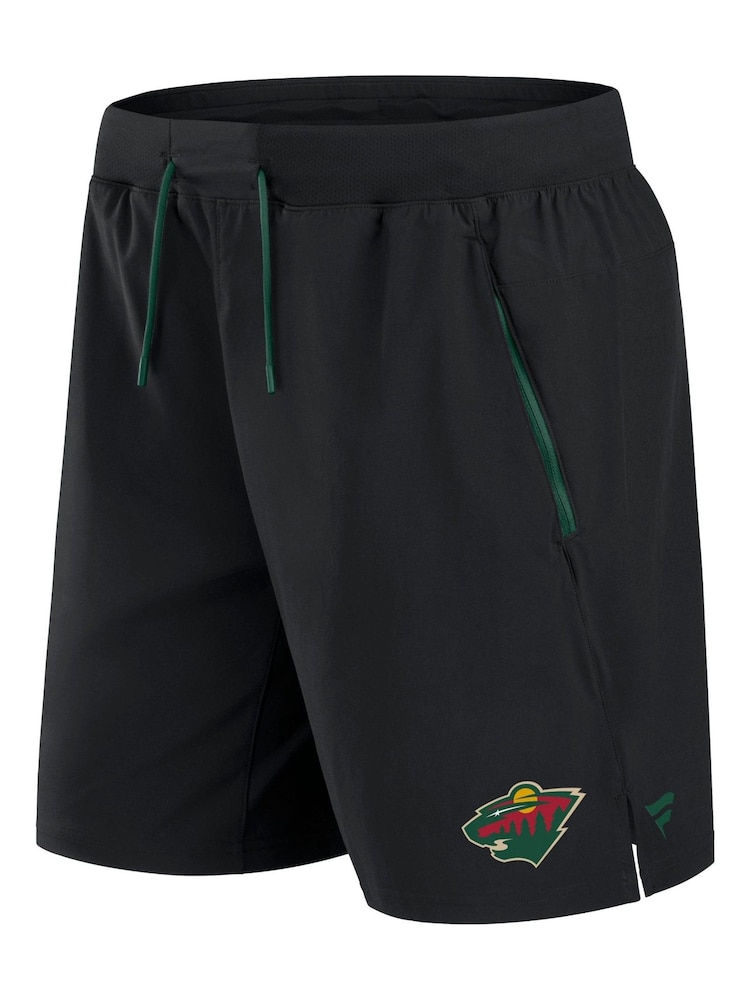 Fanatics NHL Minnesota Wild Authentic Pro Rink Performance Black Shorts - Image 2 of 3