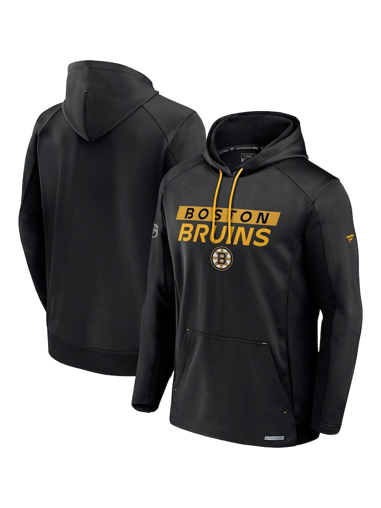 Fanatics NHL Boston Bruins Authentic Pro Rink Poly Fleece Pullover Black Hoodie - Image 1 of 3