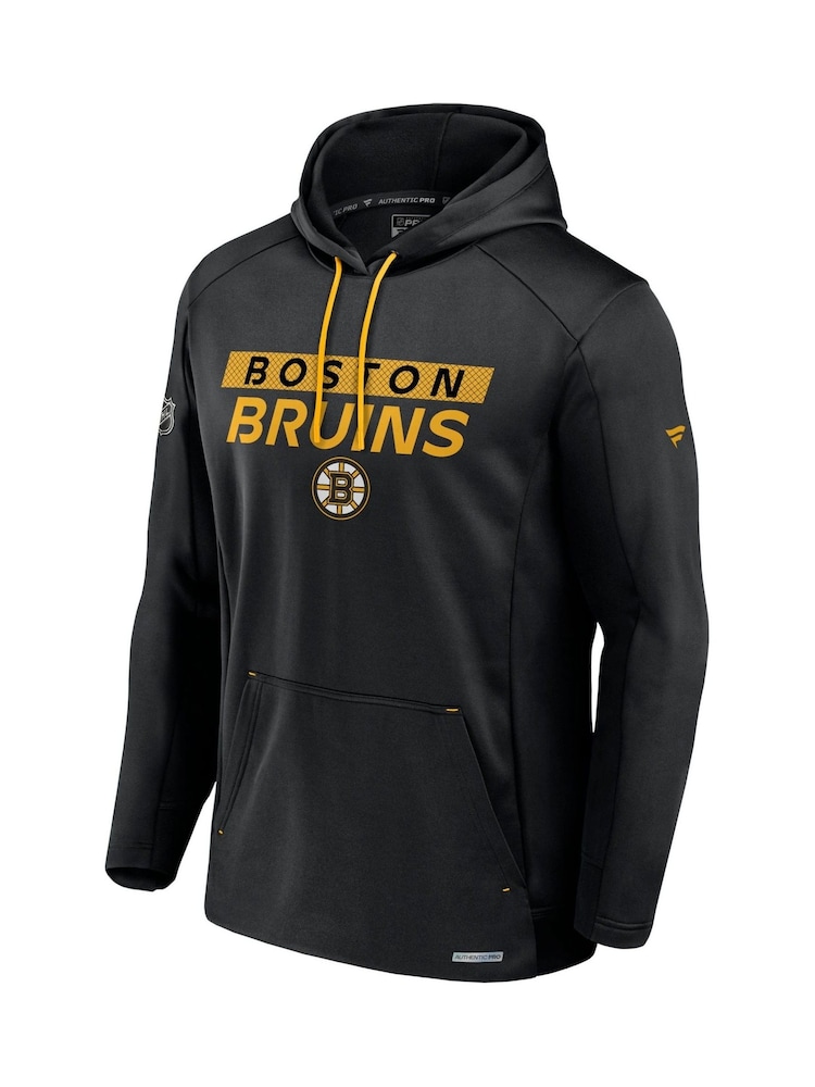 Fanatics NHL Boston Bruins Authentic Pro Rink Poly Fleece Pullover Black Hoodie - Image 2 of 3