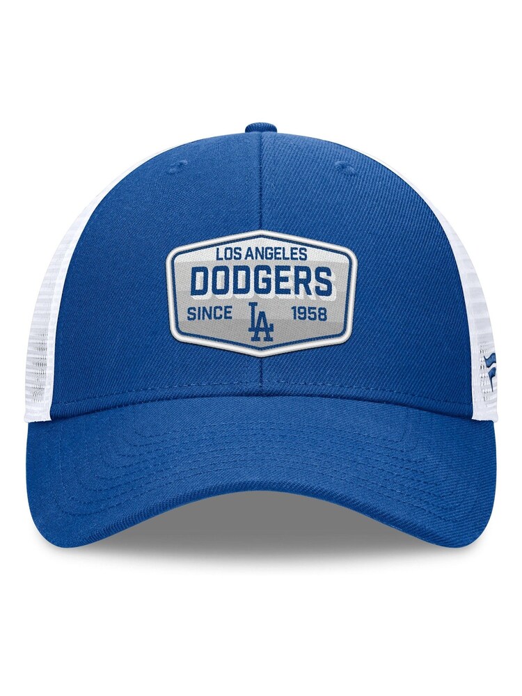 Fanatics Blue MLB Los Angeles Dodgers Unstructured Meshback Snapback 100% Cotton Hat - Image 2 of 3 Fanatics Blue MLB Los Angeles Dodgers Unstructured Meshback Snapback 100% Cotton Hat - Image 2 of 3