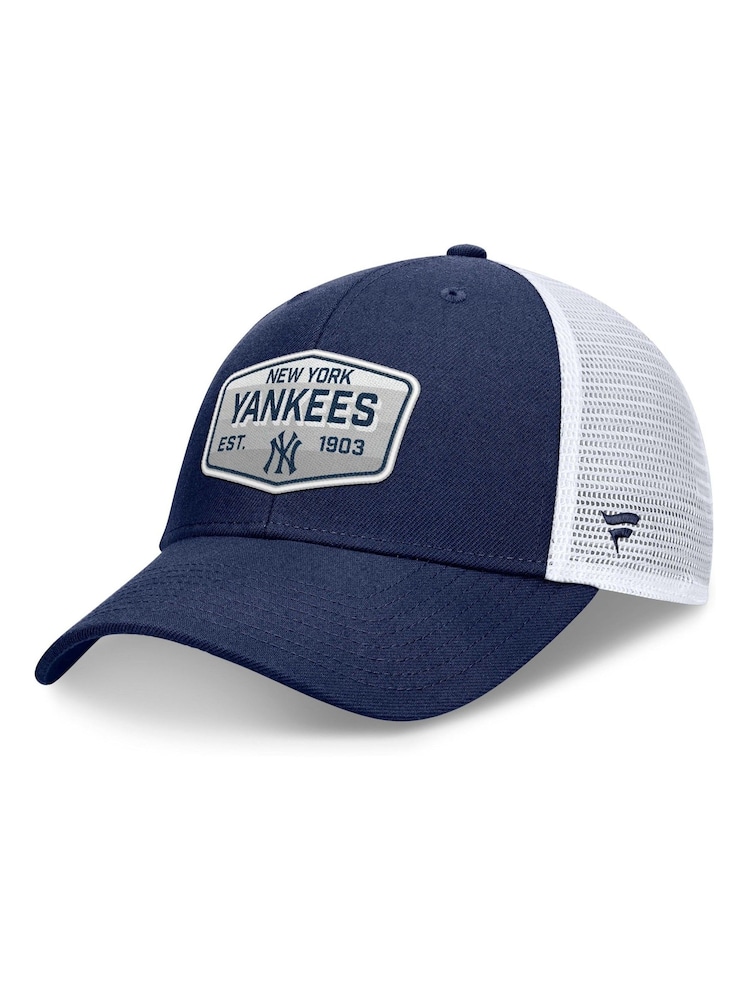 Fanatics Blue MLB New York Yankees Unstructured Meshback Snapback 100% Cotton Hat - Image 1 of 3 Fanatics Blue MLB New York Yankees Unstructured Meshback Snapback 100% Cotton Hat - Image 1 of 3