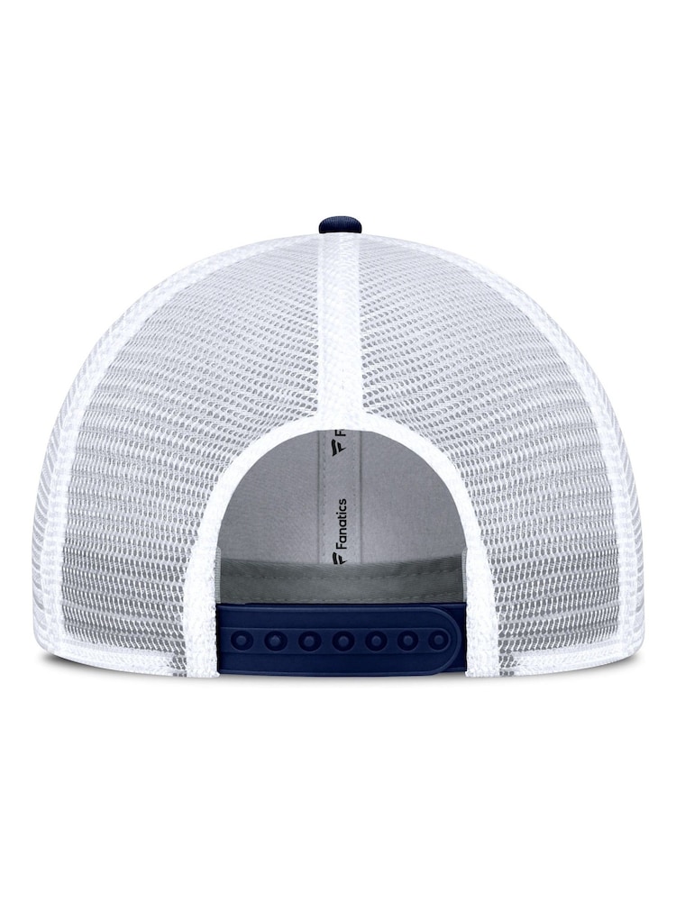 Fanatics Blue MLB New York Yankees Unstructured Meshback Snapback 100% Cotton Hat - Image 2 of 3 Fanatics Blue MLB New York Yankees Unstructured Meshback Snapback 100% Cotton Hat - Image 2 of 3