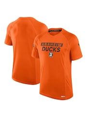Fanatics Orange NHL Anaheim Ducks Authentic Pro Rink Tech Short Sleeve T-Shirt - Image 1 of 3