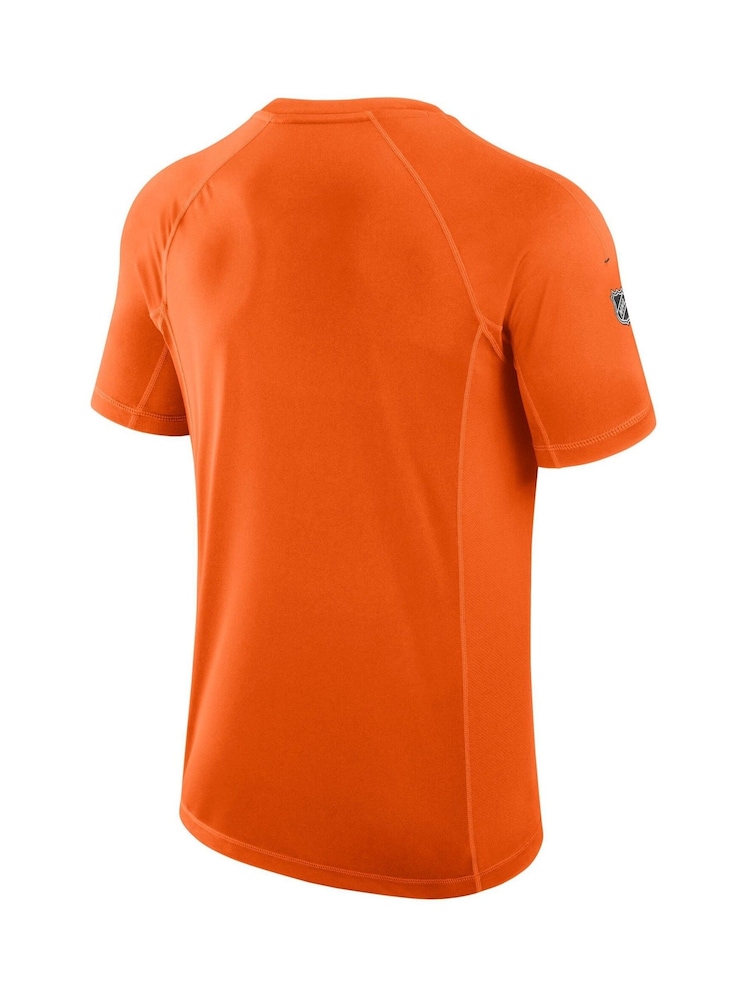 Fanatics Orange NHL Anaheim Ducks Authentic Pro Rink Tech Short Sleeve T-Shirt - Image 2 of 3