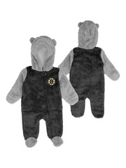 Fanatics NHL Boston Bruins Game Nap Teddy All-In-One Newborn Black Fleece - Image 1 of 3