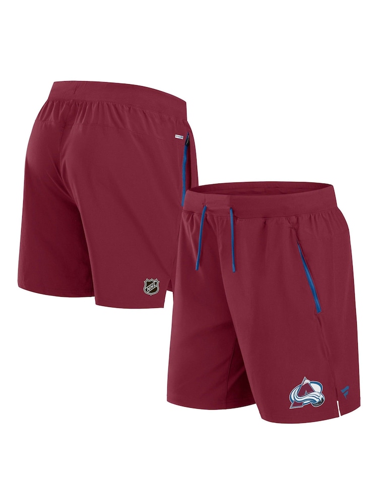 Fanatics Red NHL Colorado Avalanche Authentic Pro Rink Performance Shorts - Image 1 of 3