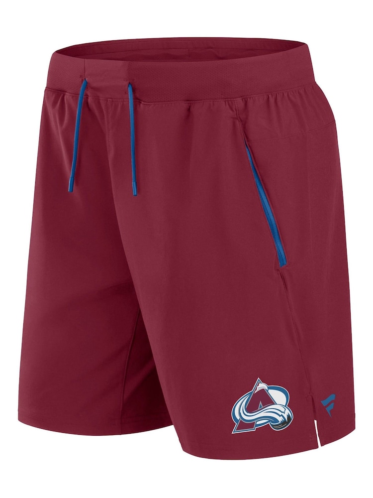 Fanatics Red NHL Colorado Avalanche Authentic Pro Rink Performance Shorts - Image 2 of 3