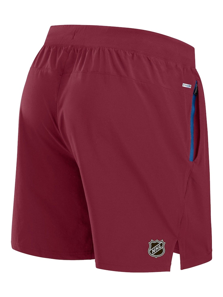 Fanatics Red NHL Colorado Avalanche Authentic Pro Rink Performance Shorts - Image 3 of 3