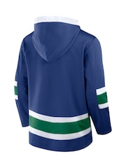 Fanatics Blue NHL Vancouver Canucks Laced Hockey Hoodie - Image 2 of 2