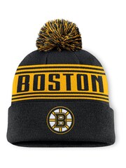 Fanatics NHL Boston Bruins Winter Black Beanie Cuff W/Pom - Image 1 of 1