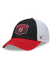 Fanatics NHL New Jersey Devils Structured Adjustable Meshback Black 100% Cotton Cap - Image 1 of 3