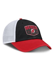 Fanatics NHL New Jersey Devils Structured Adjustable Meshback Black 100% Cotton Cap - Image 3 of 3