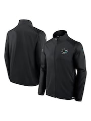 Fanatics NHL San Jose Sharks Authentic Pro Rink Full-Zip Fleece Black Jacket - Image 1 of 3