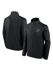 Fanatics NHL San Jose Sharks Authentic Pro Rink Full-Zip Fleece Black Jacket - Image 3 of 3