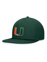 Fanatics Green College Miami Hurricanes Structured Adjustable Snapback Hat - Image 1 of 3
