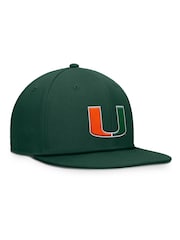 Fanatics Green College Miami Hurricanes Structured Adjustable Snapback Hat - Image 2 of 3