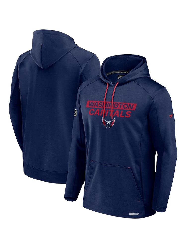 Fanatics Blue NHL Washington Capitals Authentic Pro Rink Poly Fleece Pullover Hoodie - Image 1 of 3 Fanatics Blue NHL Washington Capitals Authentic Pro Rink Poly Fleece Pullover Hoodie - Image 1 of 3