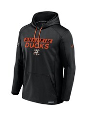 Fanatics NHL Anaheim Ducks Authentic Pro Rink Poly Fleece Pullover Black Hoodie - Image 2 of 3