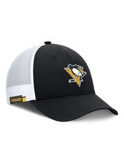 Fanatics NHL Pittsburgh Penguins Authentic Pro Rink Structured Adjustable Snapback Black Hat - Image 2 of 3
