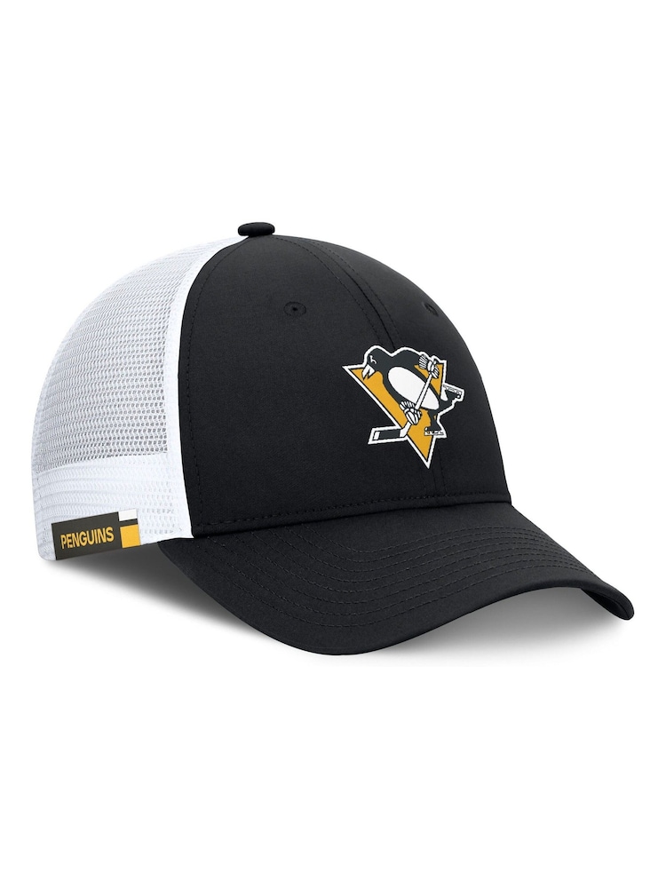 Fanatics NHL Pittsburgh Penguins Authentic Pro Rink Structured Adjustable Snapback Black Hat - Image 2 of 3
