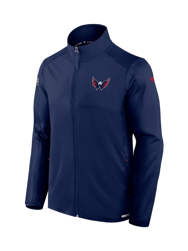 Fanatics Blue NHL Washington Capitals Authentic Pro Rink Full-Zip Fleece Jacket - Image 2 of 3
