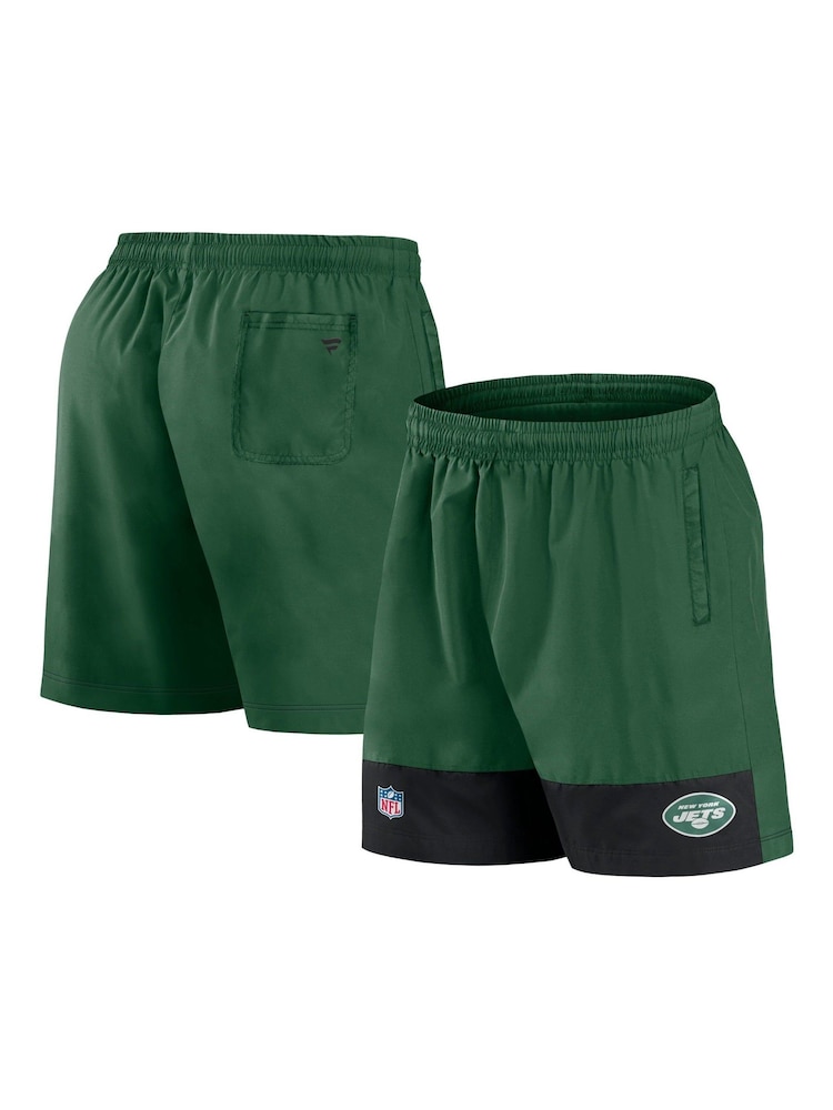 Fanatics Green NFL New York Jets Woven Shorts - Image 1 of 3 Fanatics Green NFL New York Jets Woven Shorts - Image 1 of 3