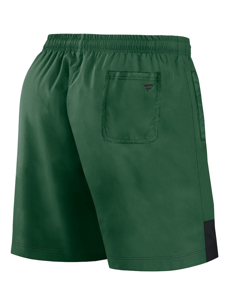 Fanatics Green NFL New York Jets Woven Shorts - Image 2 of 3 Fanatics Green NFL New York Jets Woven Shorts - Image 2 of 3