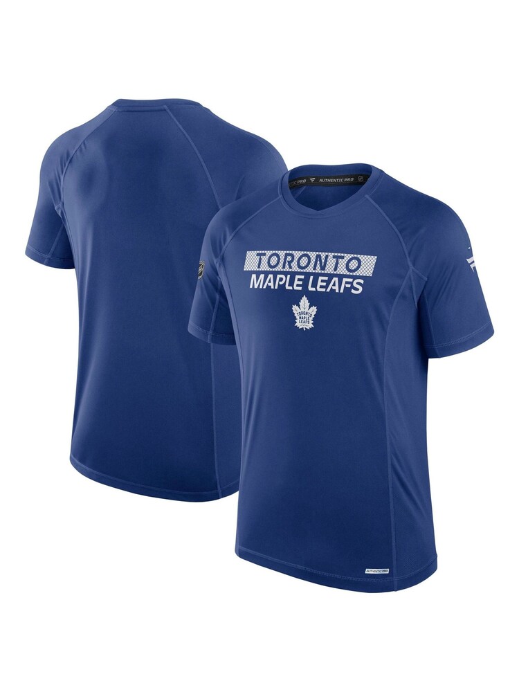 Fanatics Blue NHL Toronto Maple Leafs Authentic Pro Rink Tech Short Sleeve T-Shirt - Image 1 of 3