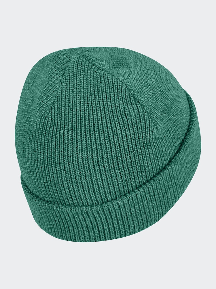 adidas Green/Lime Essentials Cuffed Beanie Hat - Image 2 of 2 adidas Green/Lime Essentials Cuffed Beanie Hat - Image 2 of 2