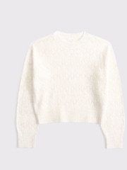 Pointelle Crew Neck Stripe Knitted Jumper - Image 1 of 2