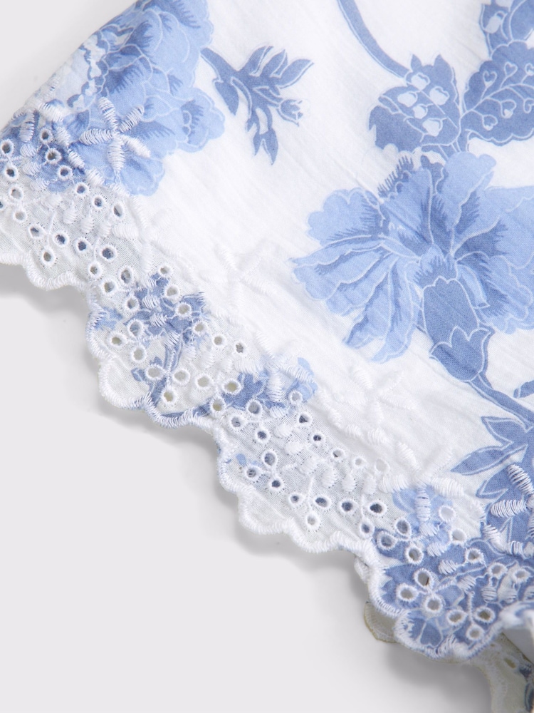 Floral Frill Sleeve Romper Playsuit - Image 2 of 2