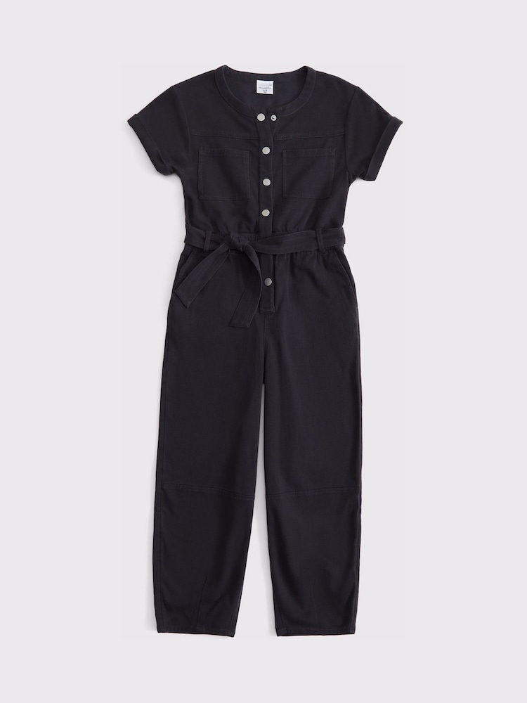 Utility Pocket Jumpsuit With Tie Belt Detail - Image 1 of 1