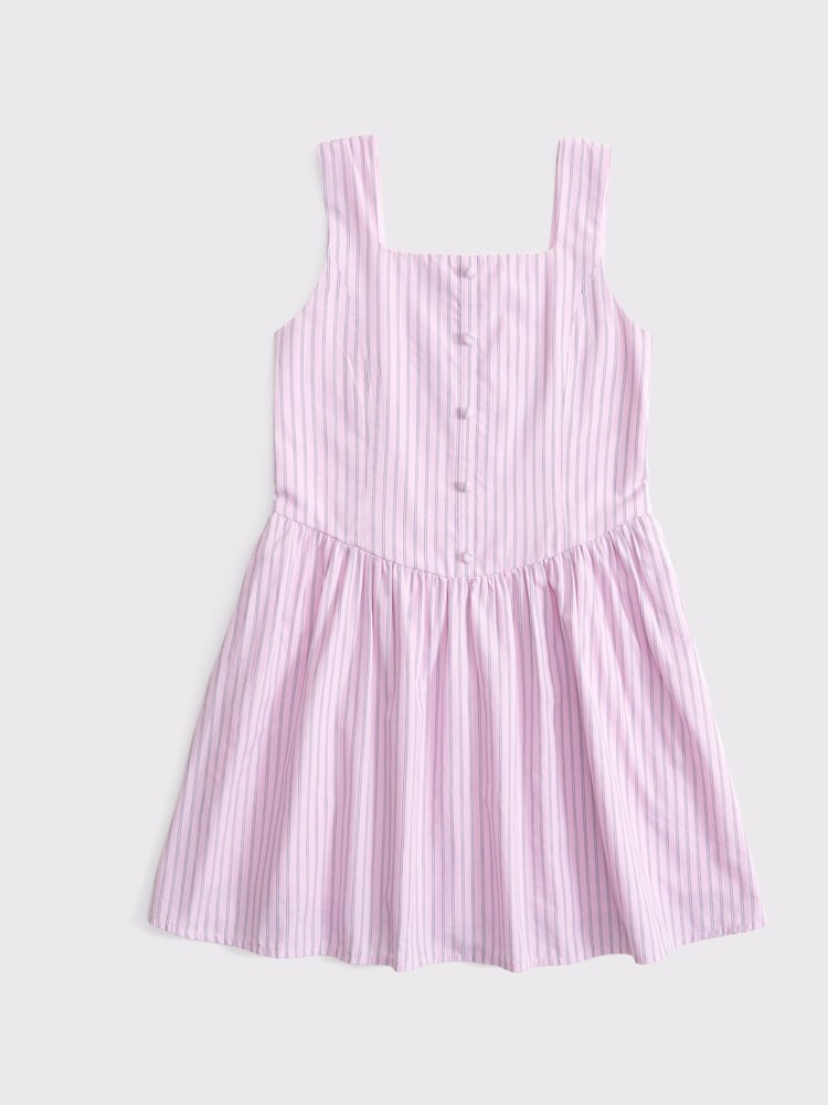 Structured Poplin Sleeveless Mini Dress - Image 1 of 1