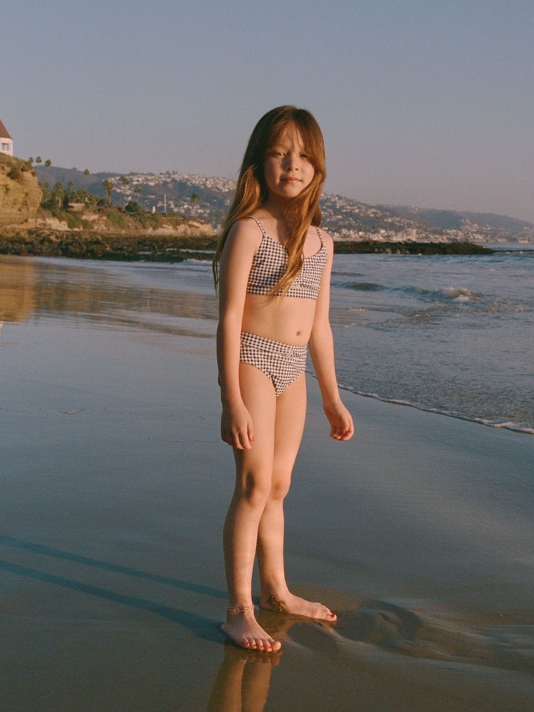 Gingham Print Ruched Front Bikini - Image 3 of 3