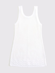 Abercrombie & Fitch Crochet Low Back Beach Cover Up - Image 1 of 1