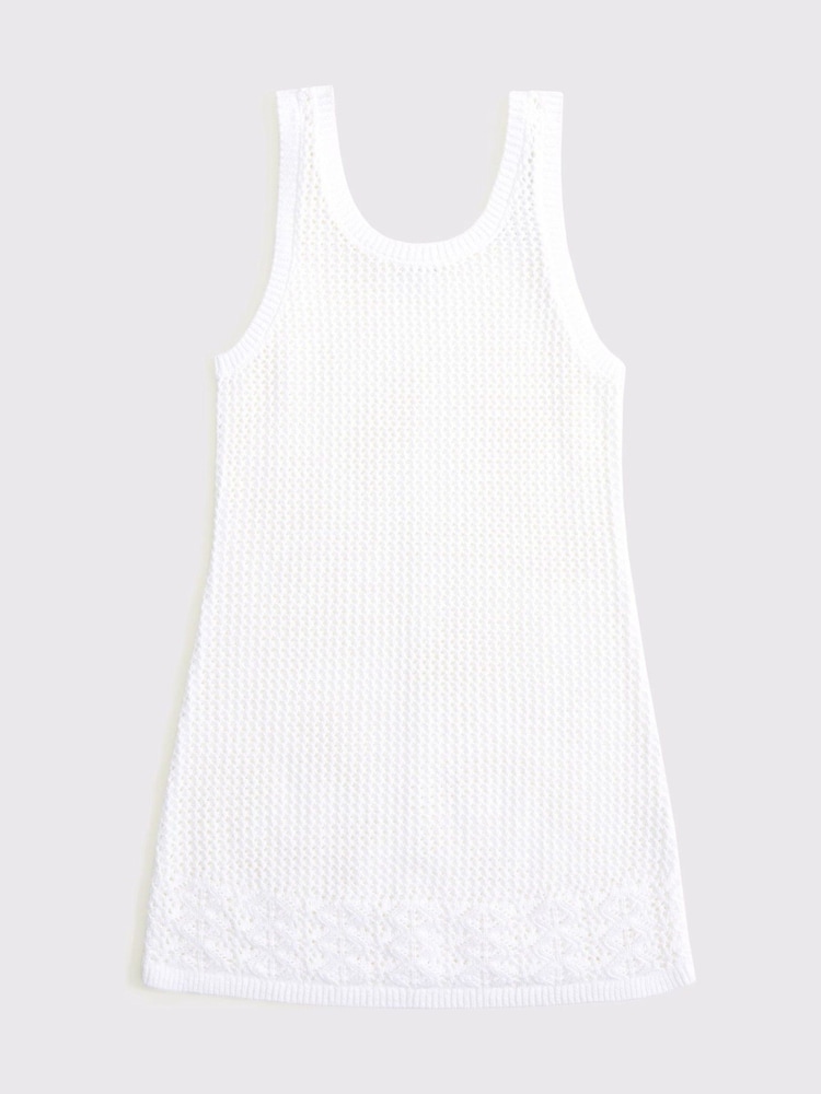 Abercrombie & Fitch Crochet Low Back Beach Cover Up - Image 1 of 1