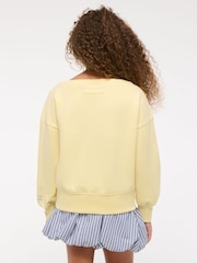 Off Shoulder Graphic Jersey Sweatshirt - Image 2 of 8