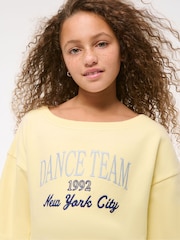 Off Shoulder Graphic Jersey Sweatshirt - Image 6 of 8
