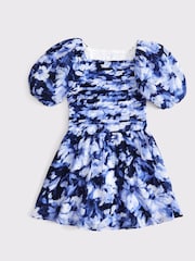 Floral Square Neck Puff Sleeve Dress - Image 1 of 1