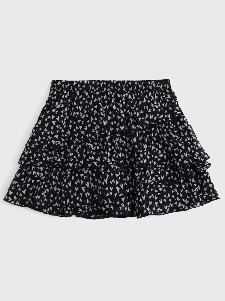 Ruffle Rara Chiffon Mini Skirt - Image 1 of 3