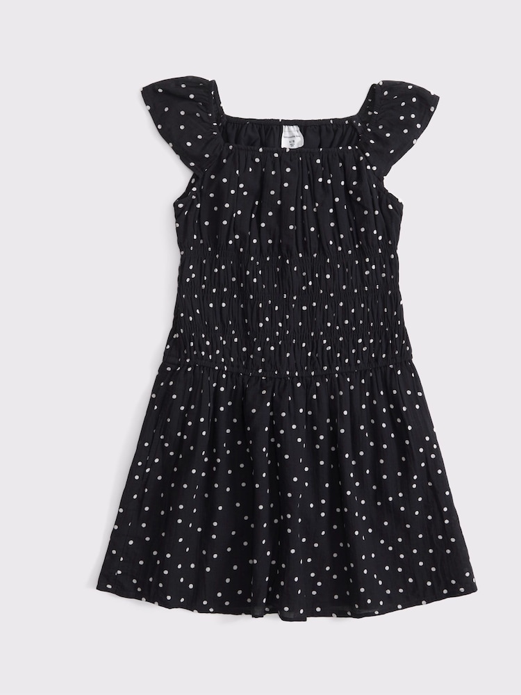 Ruched Frill Shoulder Mini Dress - Image 1 of 1